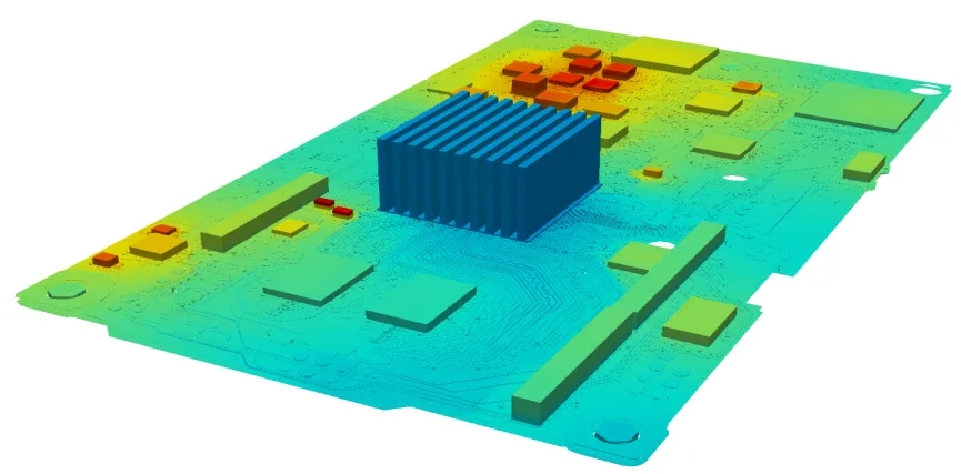 PCB裸板焦耳熱的電熱協同仿真分析